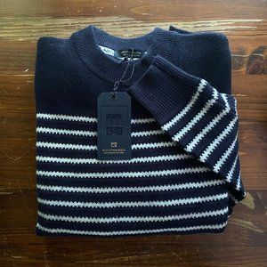 Scotch & Soda Striped Navy Sweater, New with Tags